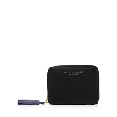 Black leather small purse